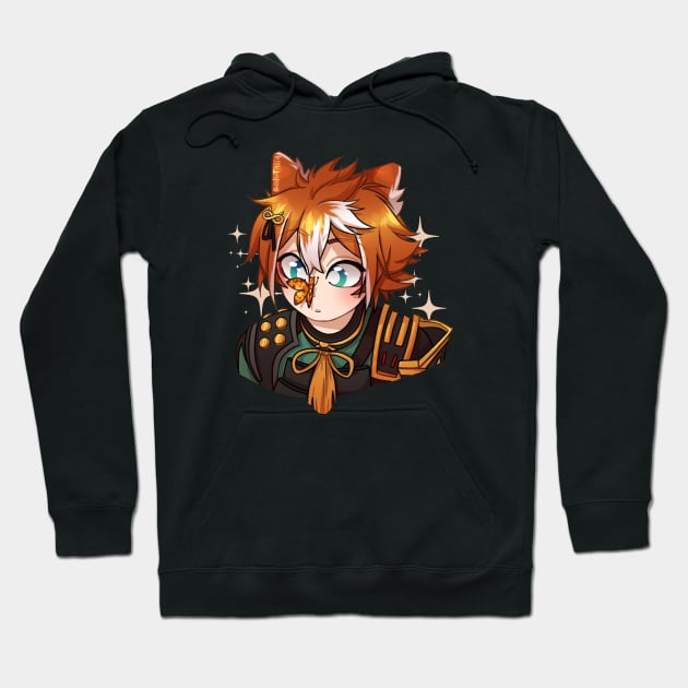 Gorou Genshin Impact FANART Hoodie by Aghali